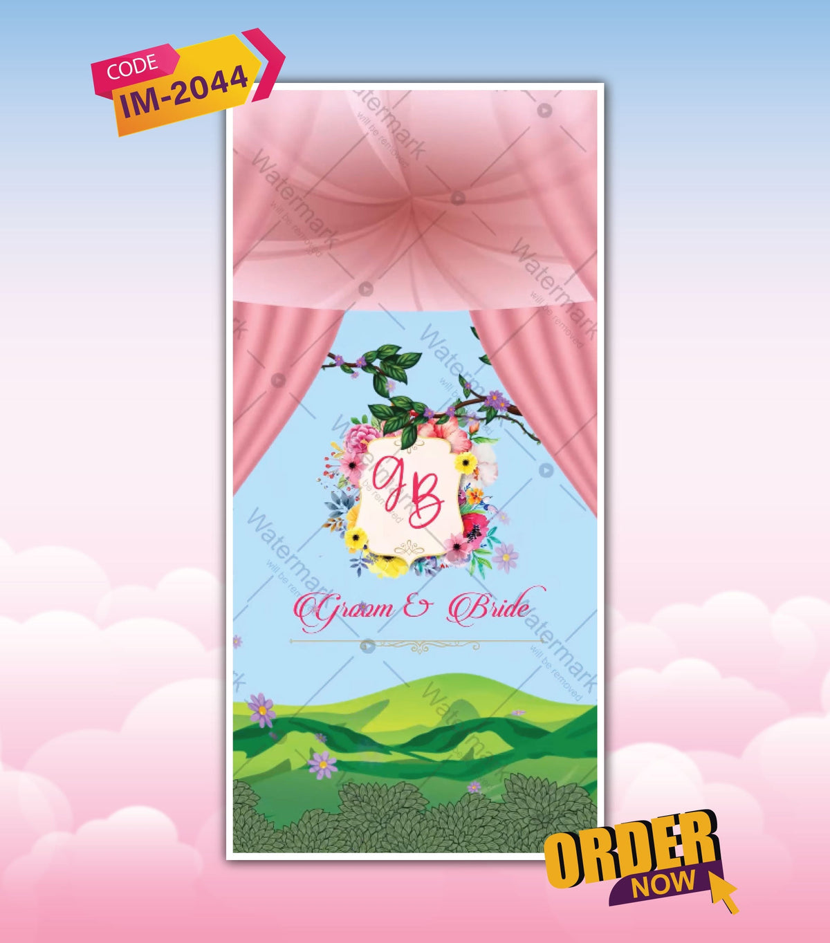 10 Days To Go Wedding Invite Video | Traditional Caricature Countdown E-Invite | IM-2044